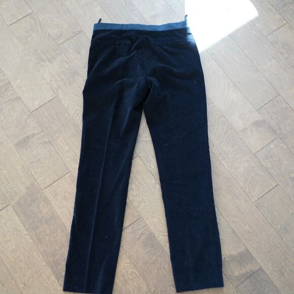 Prada Women's Black Velvet Trousers Size 50/ XL/16 100% Cotton - Picture 2 of 12